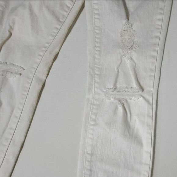 Love fire white destressed fray hem jeans size 7 - Picture 2 of 7